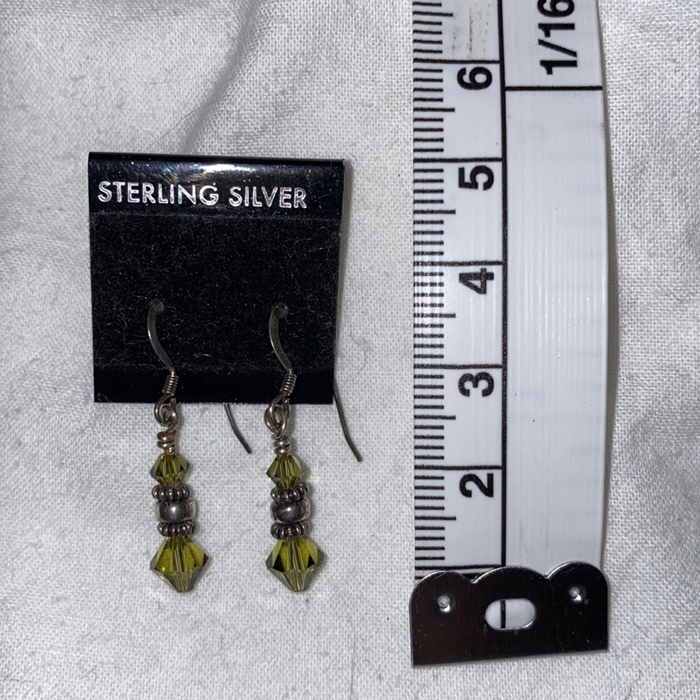 Swarovski Crystal and Sterling Silver Earrings
